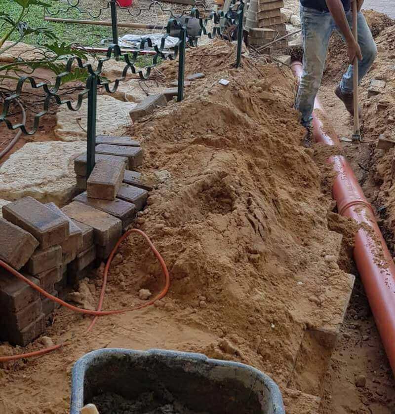 החלפת צנרת ראשית חדשה